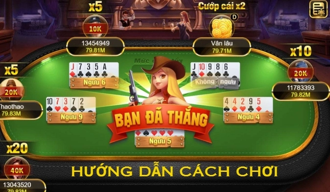 Hướng dẫn cách chơi game bài ngưu ngưu chi tiết nhất